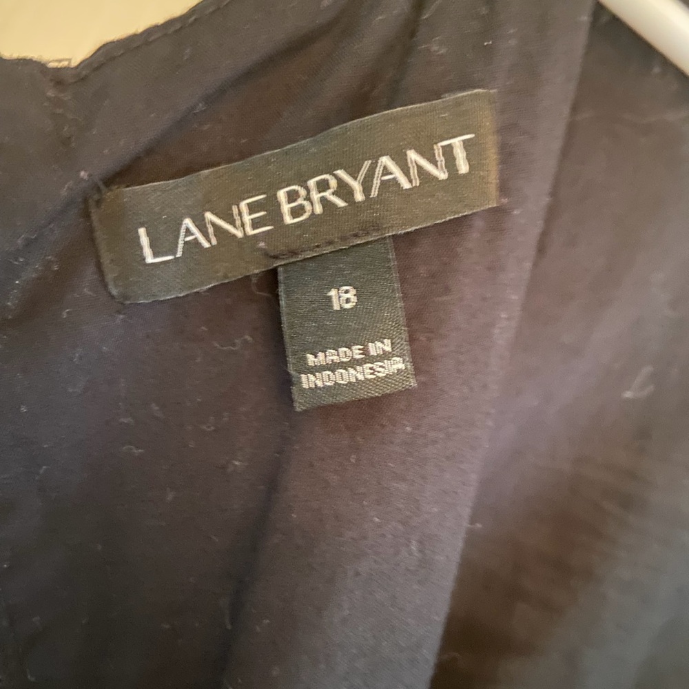 ⭐️2/30$ Lane Bryant Cotton Fit and Flare Dress with Feather Print and POCKETS! - Picture 8 of 11